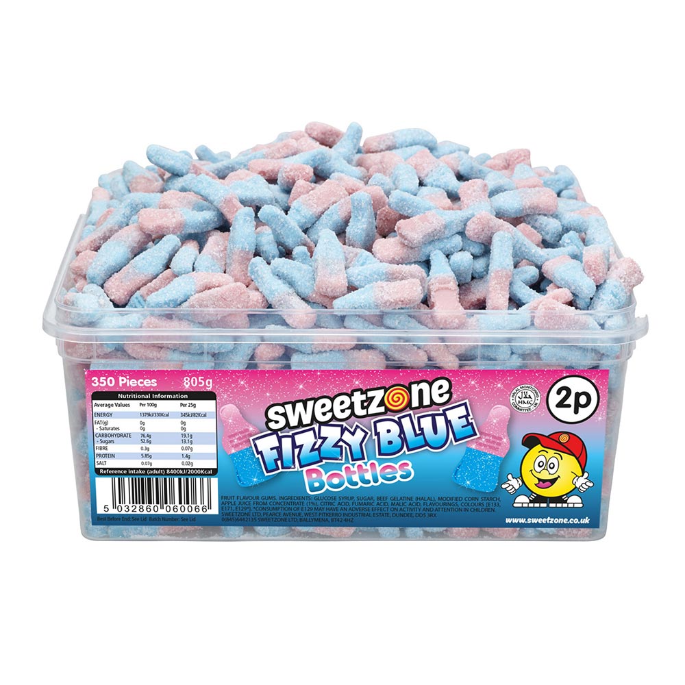 Sweetzone Fizzy Blue Bottles 805 g