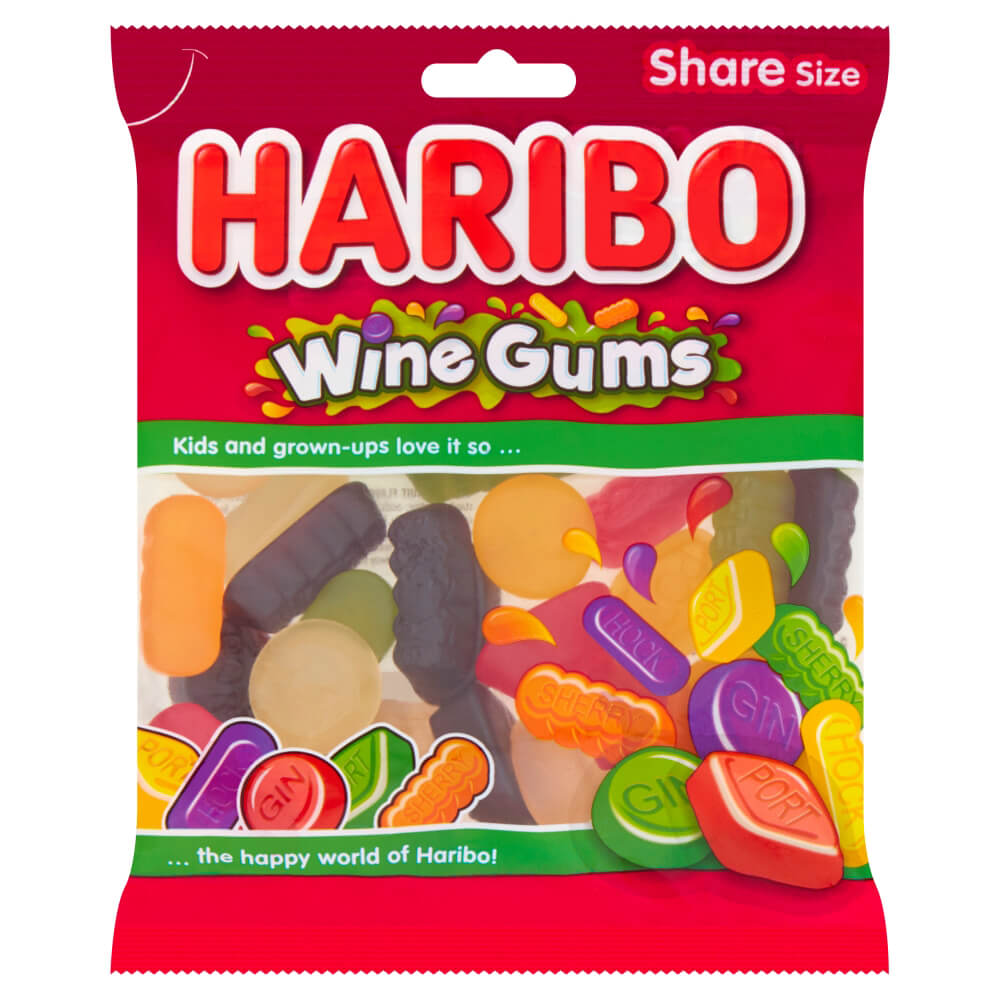 Haribo Wine Gums Share Bag 160 g