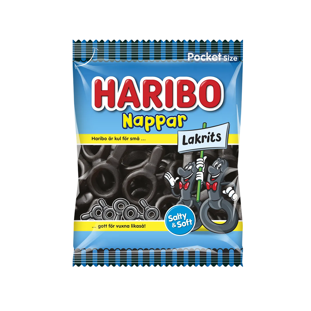 Haribo Nappar Lakris 80 g