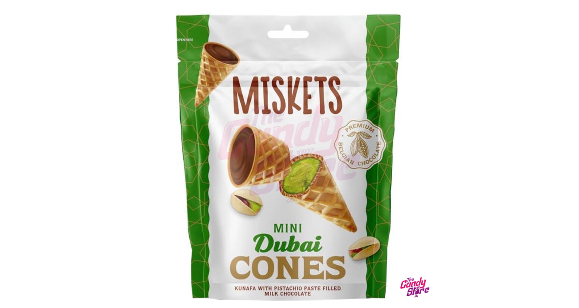 Miskets Dubai Milk Pistachio Cones 50 g